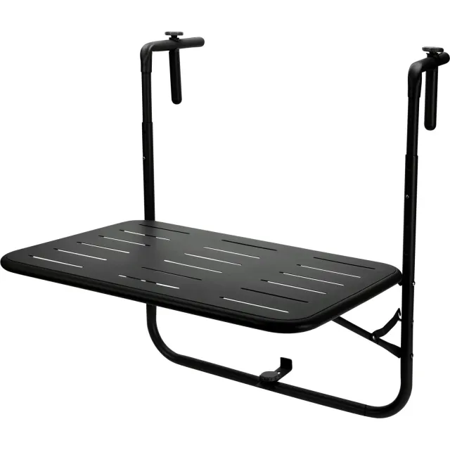 Pro Garden balkontafel 60x43x70 cm zwart, foto 2