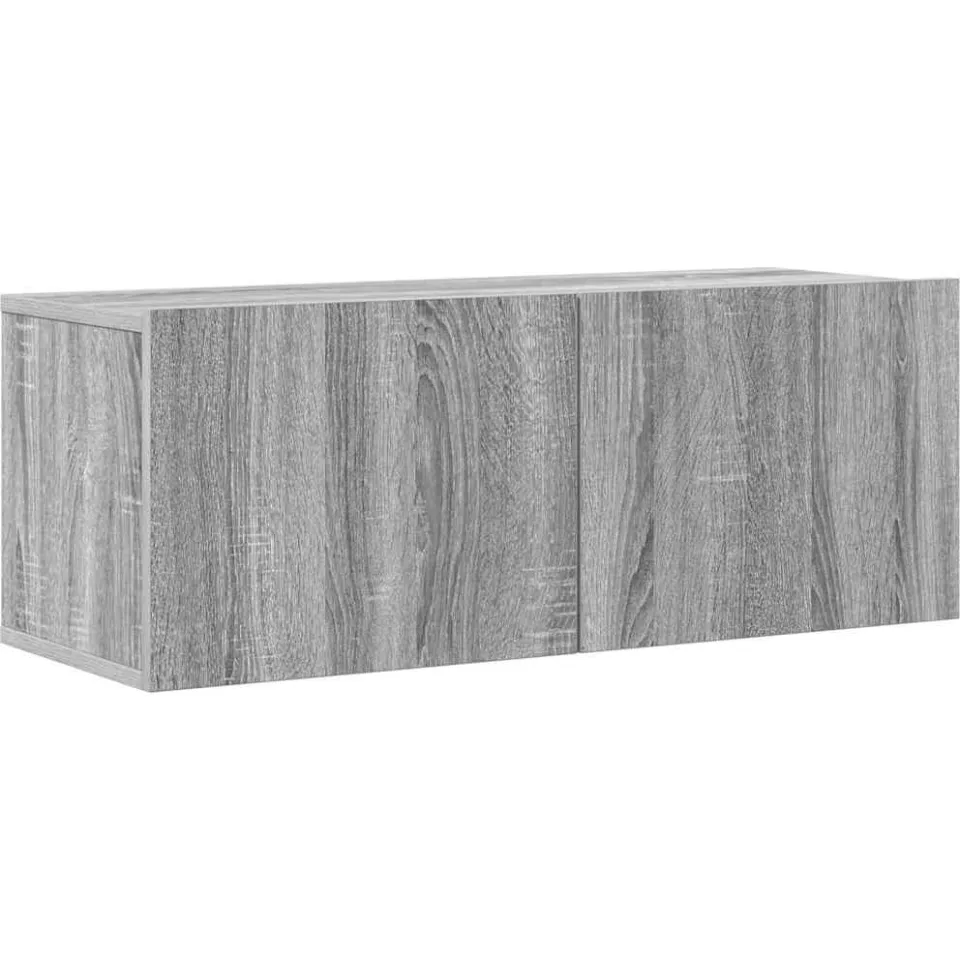 vidaXL 4-delige Tv-meubelset bewerkt hout grijs sonoma eikenkleurig, foto 4