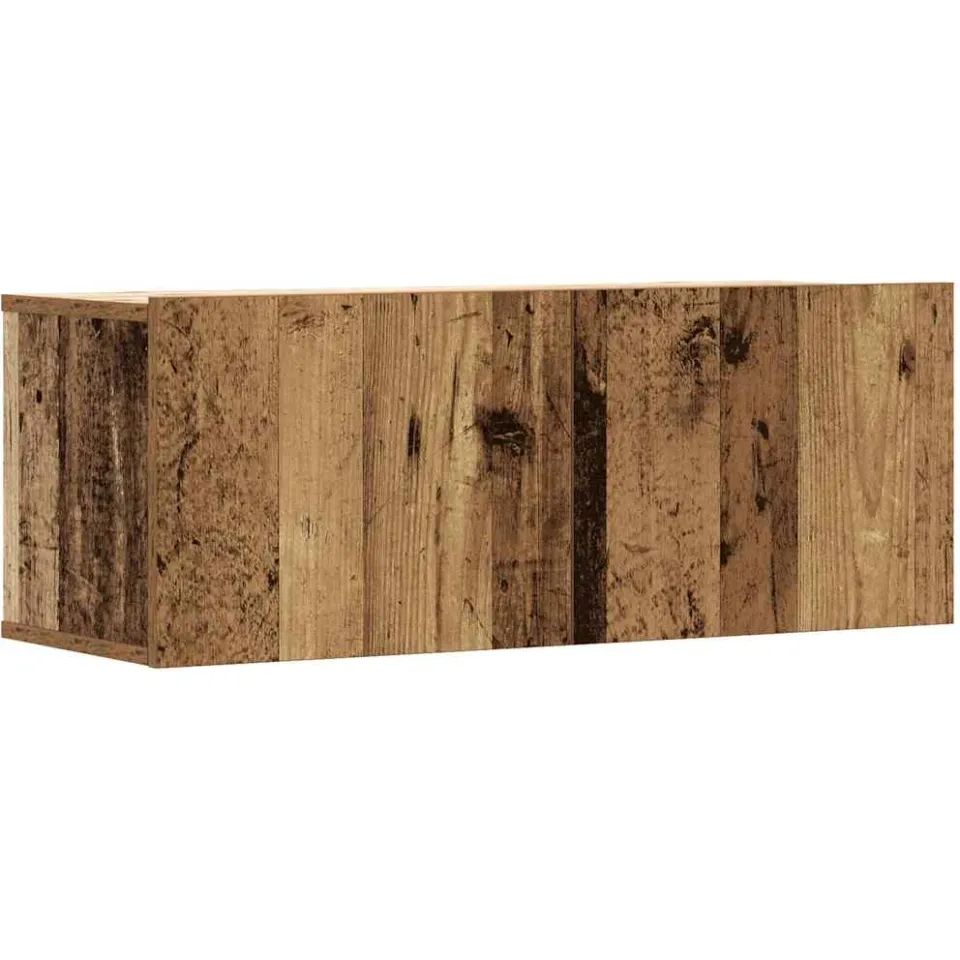 vidaXL 3-delig Tv-meubelset wandmontage bewerkt hout oud houtkleurig bruin, foto 3