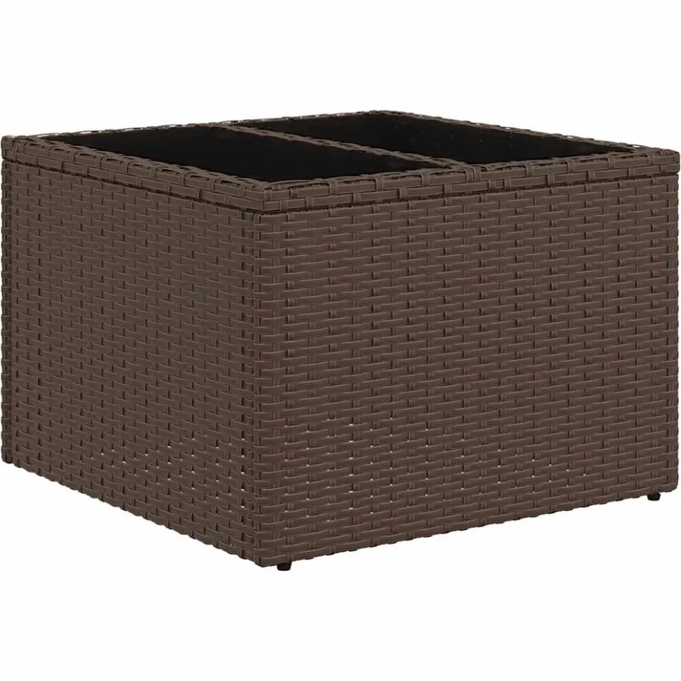 vidaXL 9-delige tuinbankset met kussens, bruin polyrotan, foto 4