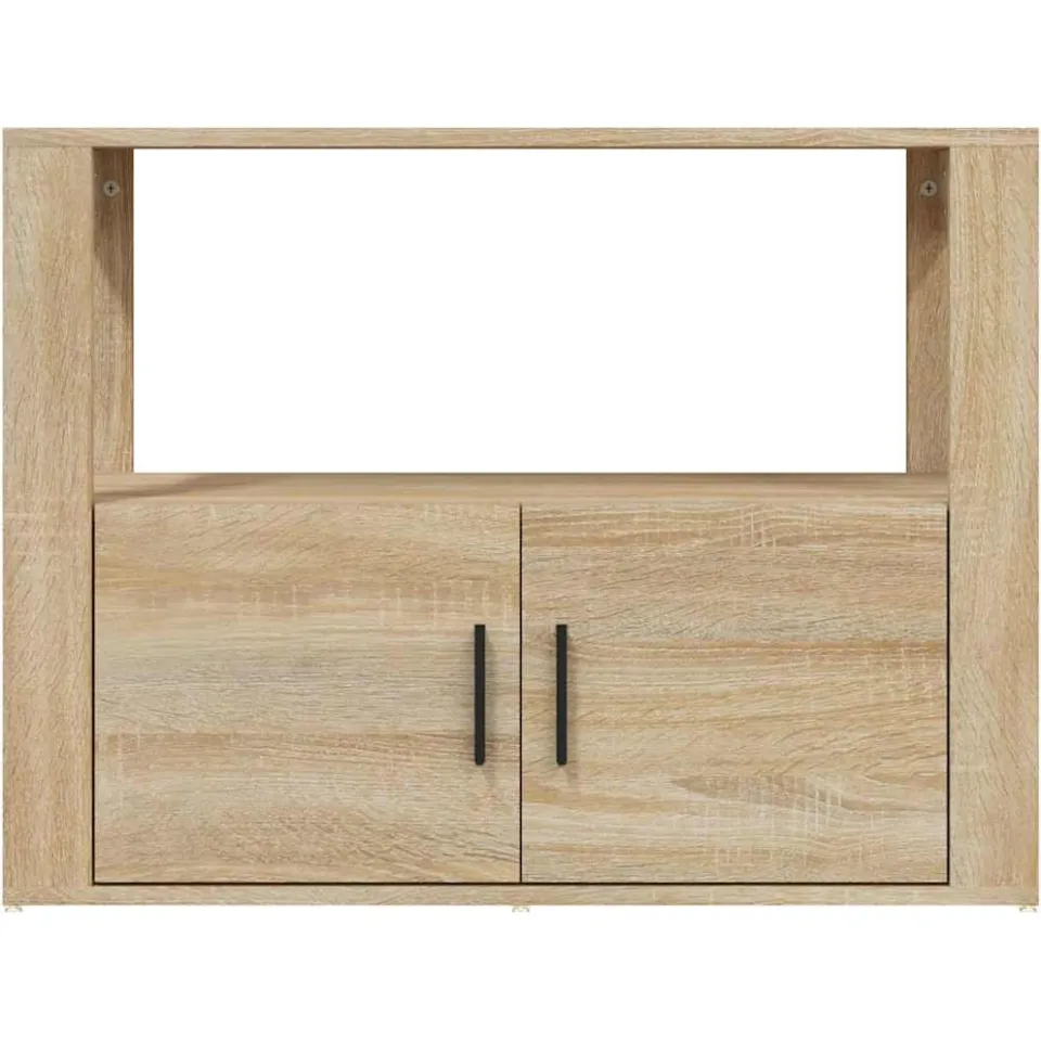vidaXL Dressoir 80x30x60 cm bewerkt hout sonoma eikenkleurig, foto 4