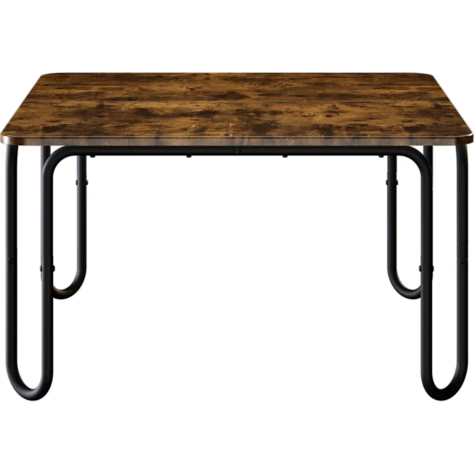 vidaXL Salontafel Gerookt eiken 100 x 100 x 45 cm Bewerkt hout Bruin