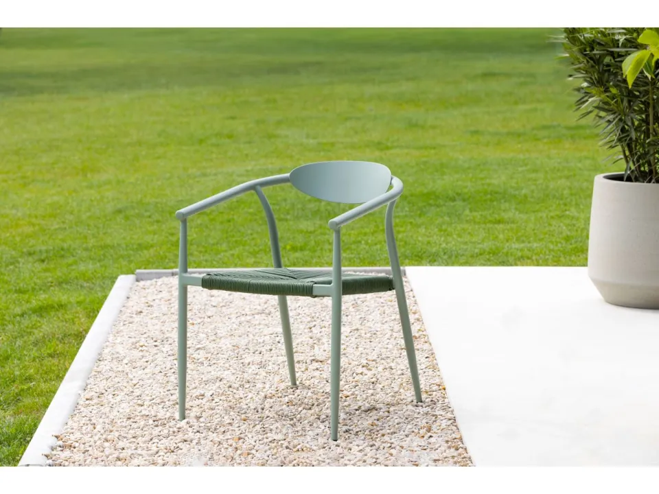 Manifesto Furniture Manifesto Cavone dining tuinstoel stapelbaar groen, foto 3