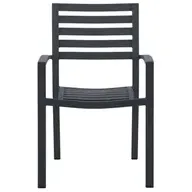 Central Park - Praxis Eigen Merk Central Park Tuinstoel Vina Antraciet 61,5x47x85,5cm Zwart