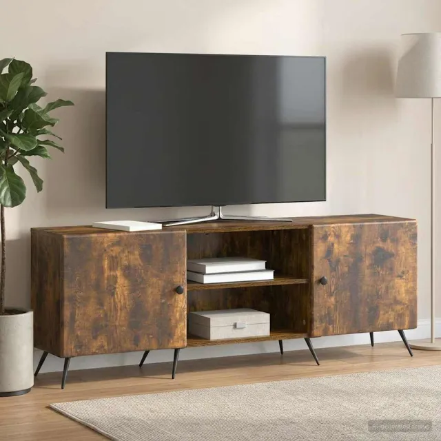 vidaXL TV-kast 150 x 31 x 50 cm Gerookt eiken Bewerkt hout, foto 2