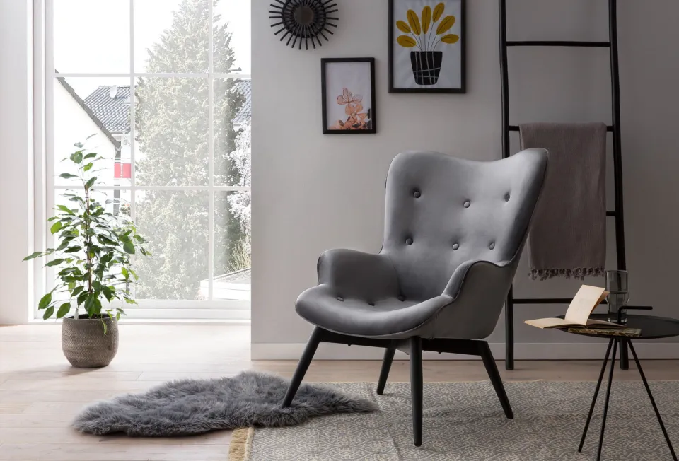 Fauteuil Christine grijs, foto 5