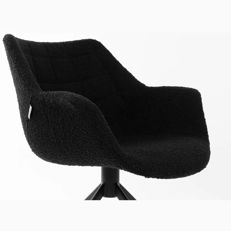 Zuiver Doulton draaifauteuil zwart, foto 6