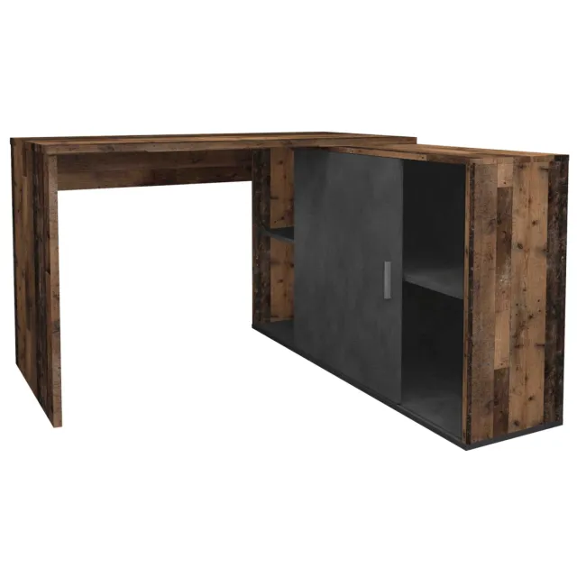 Bureau Rafaël Vintage-Antraciet Bruin | Grijs