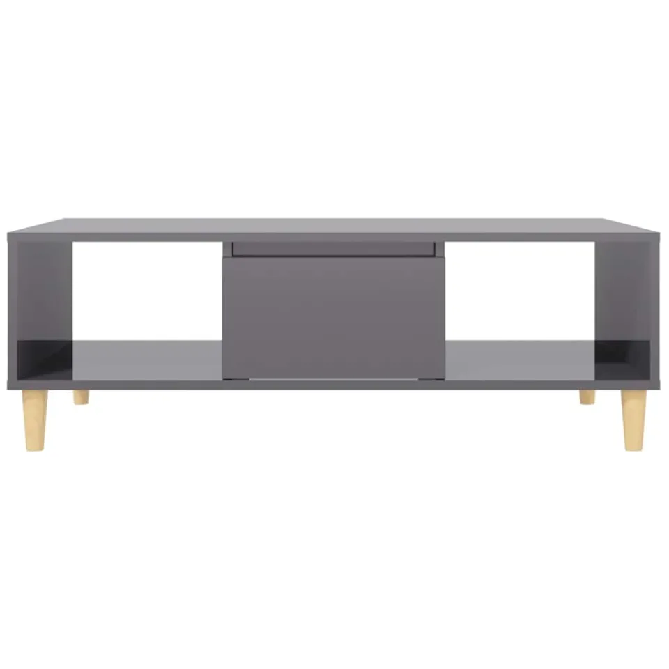 vidaXL Salontafel 103,5x60x35 cm bewerkt hout hoogglans grijs, foto 3