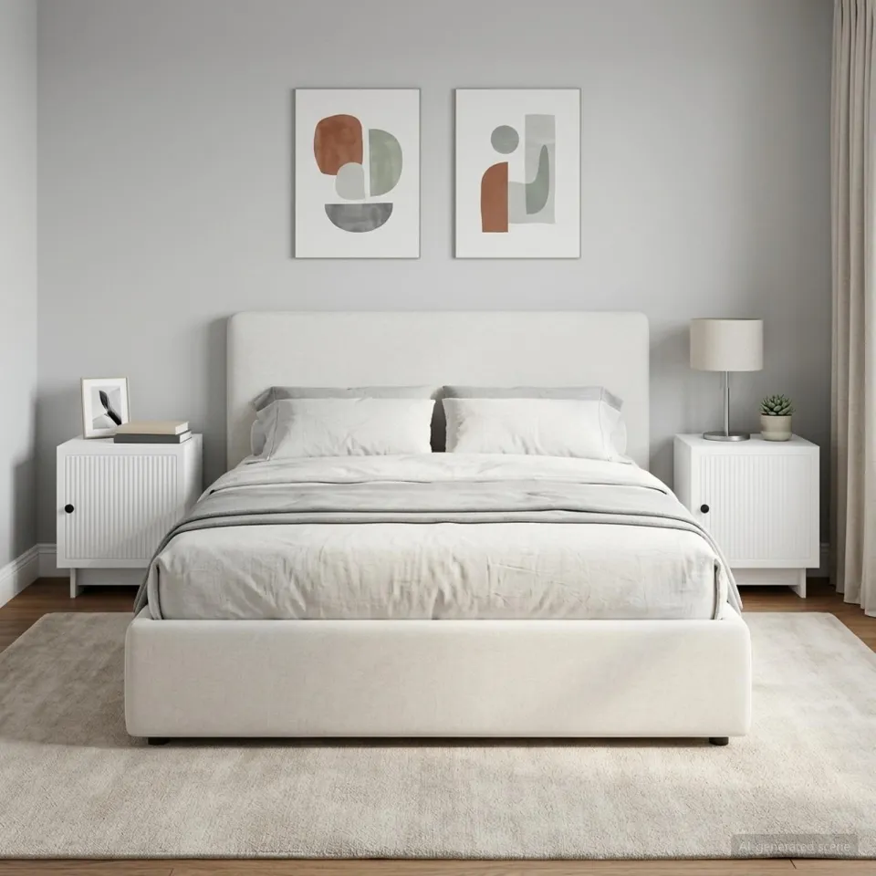 vidaXL Nachtkastje 2 st Wit 43 x 34,5 x 50 cm Bewerkt hout, foto 4