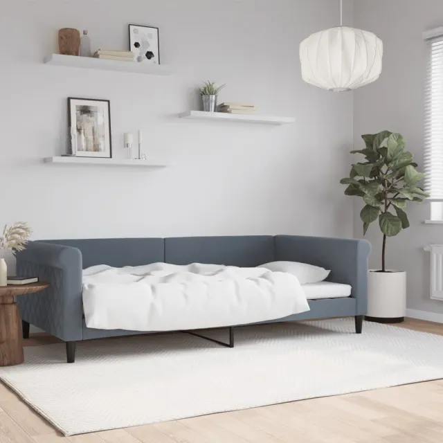 vidaXL Slaapbank 100x200 cm fluweel blauw