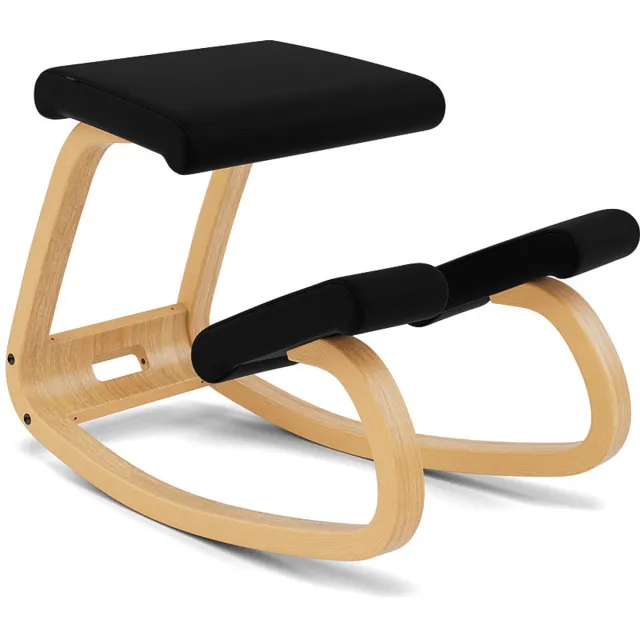 Varier Stokke Variable balans kniestoel Zwart/Lichtbruin Tonal