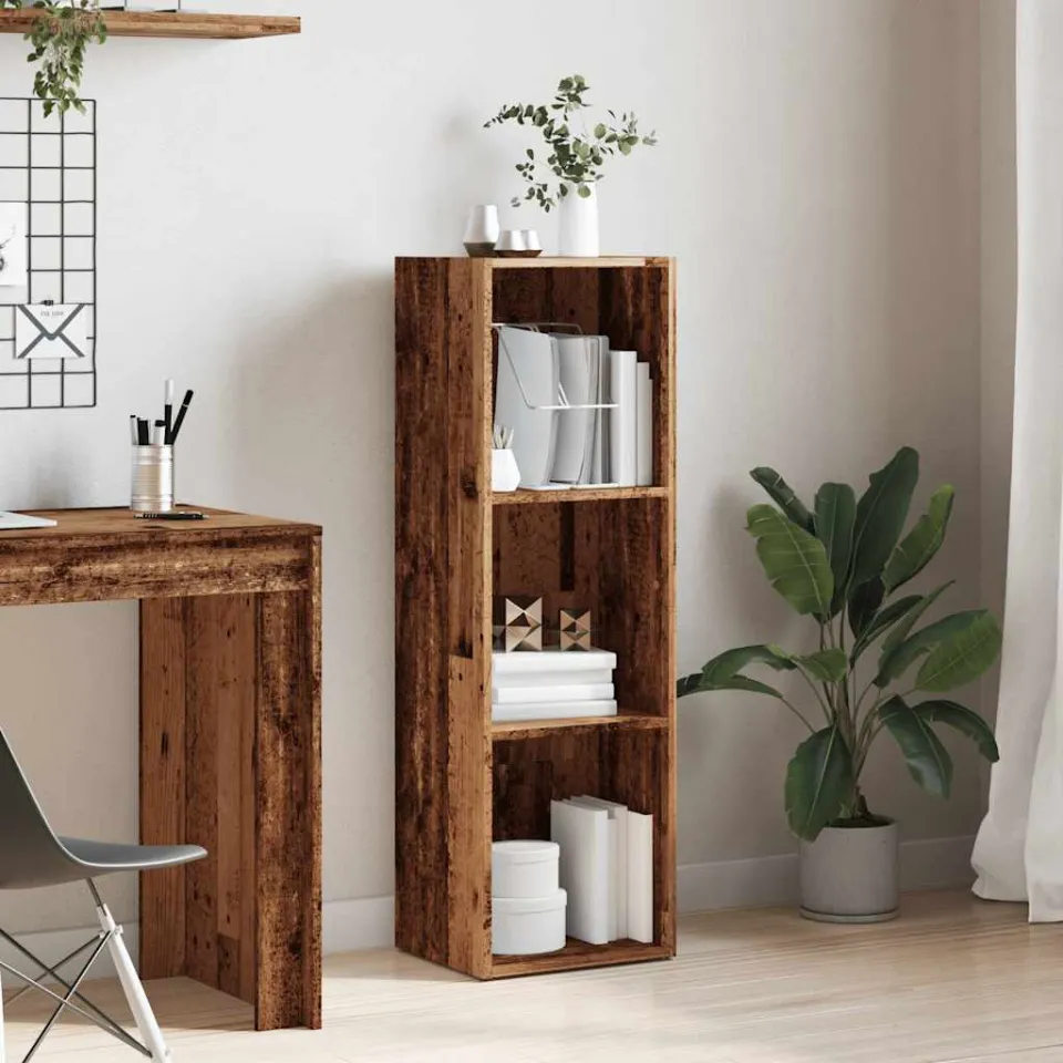 vidaXL Boekenkast 36x30x114 cm bewerkt hout oud houtkleurig bruin, foto 2