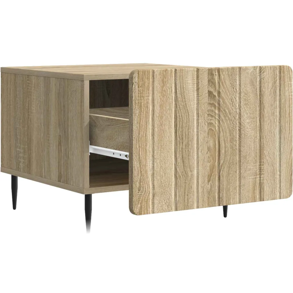 vidaXL Salontafel met lade Sonoma Eiken 49 x 50 x 42 cm Bewerkt hout, foto 4