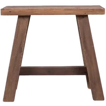 Artichok Jules driftwood houten bankje - 50 x 25 cm bruin, foto 4