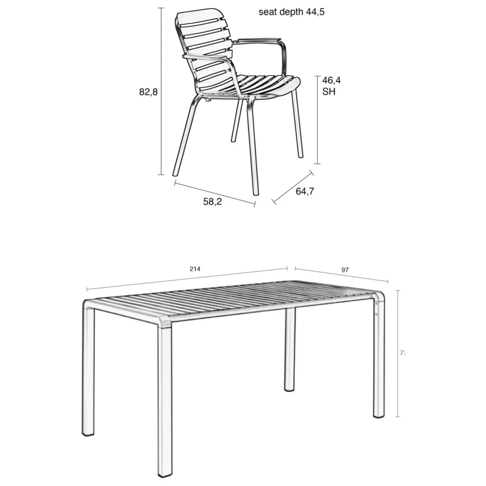 Zuiver Vondel diningset wit, foto 4