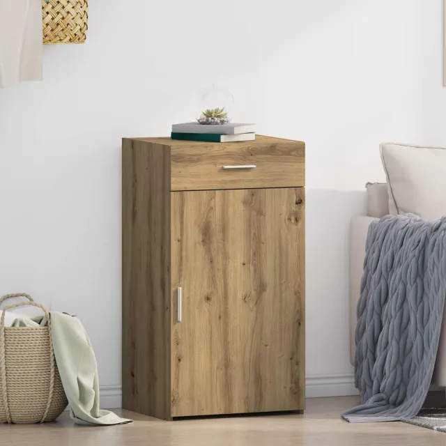 vidaXL Dressoir Artisan Eiken 50 x 42,5 x 93 cm Bruin
