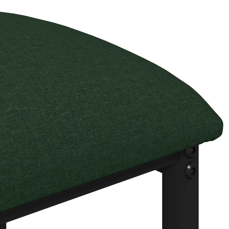 vidaXL Barkruk 2 st Donkergroen 40 x 32 x 74 cm Bewerkt hout groen, foto 4