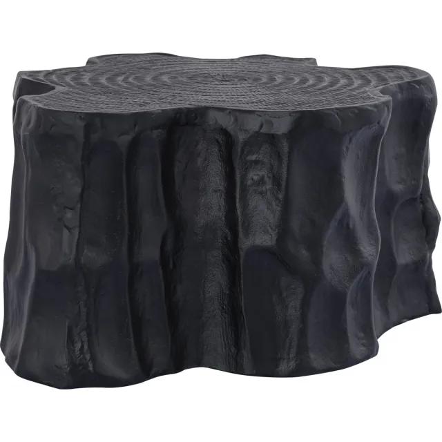PTMD Bijzettafel Fennah - 44x38x23 cm - Hout - Zwart
