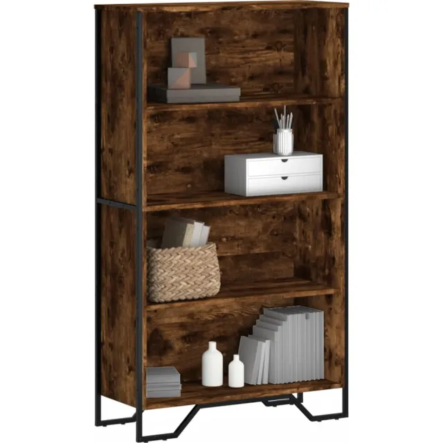 vidaXL Boekenkast 80x31x137,5 cm bewerkt hout gerookt eikenkleurig, foto 2