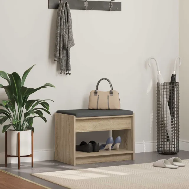 vidaXL Halbank Sonoma Eiken 63 x 38 x 45 cm Bruin