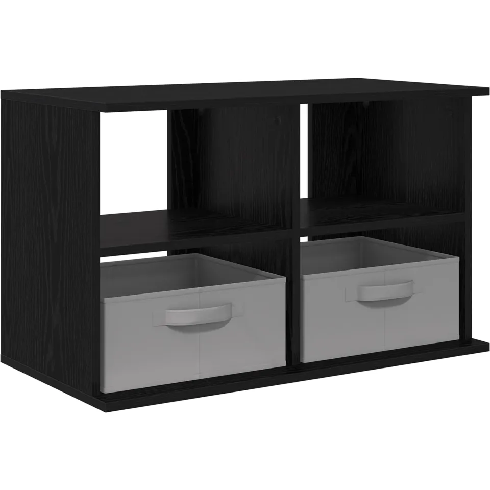 vidaXL TV-standaard met lade Zwart Eiken 79 x 40 x 48 cm, foto 3