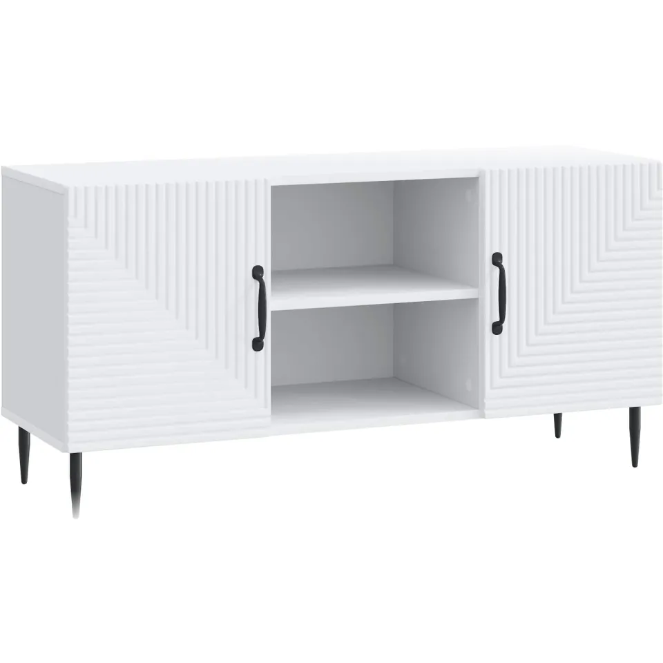 vidaXL TV-kast Wit 102 x 34,5 x 50 cm Bewerkt hout, foto 3