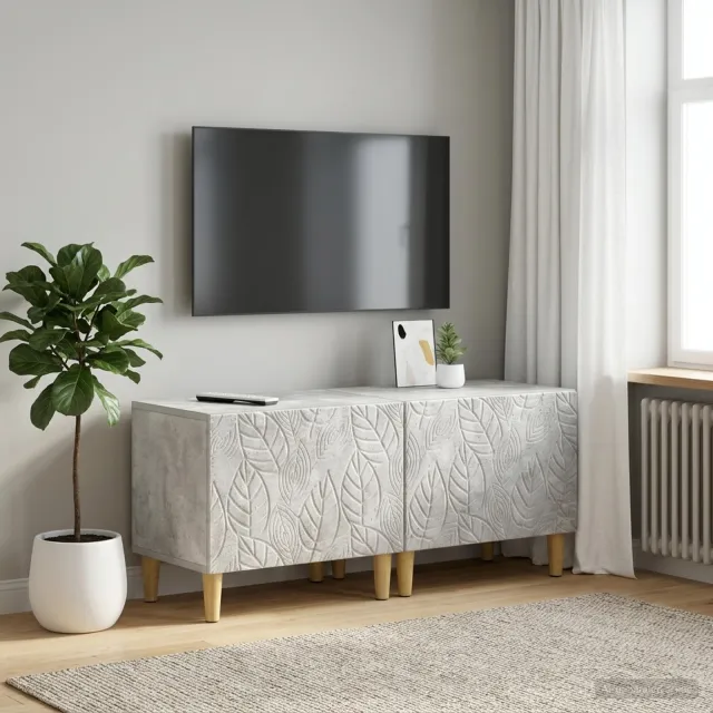 vidaXL Tv-meubel Betongrijs Bewerkt hout