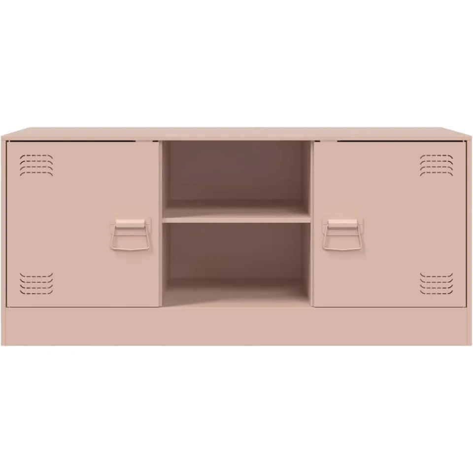 vidaXL Tv-meubel 99x39x44 cm staal roze, foto 4