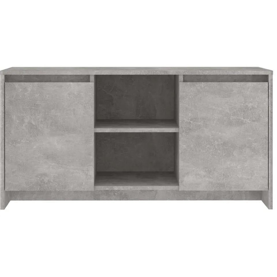 vidaXL Tv-meubel 102x37,5x52,5 cm bewerkt hout betongrijs grijs, foto 4
