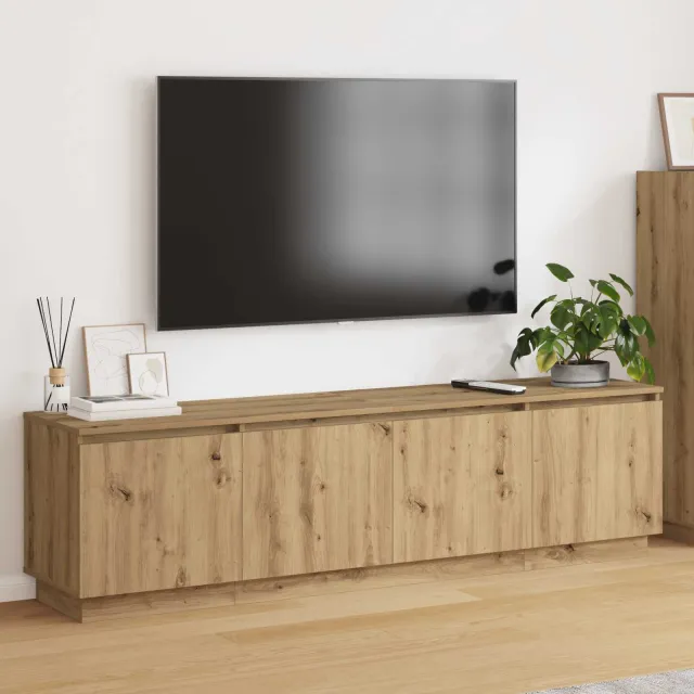 vidaXL TV-kast 180 x 38 x 49 cm Artisan Eiken Bewerkt hout, foto 2