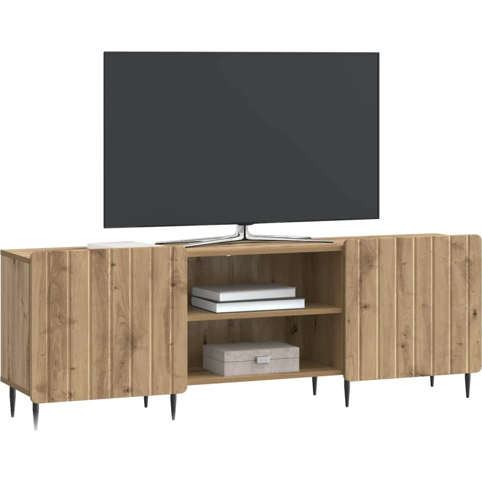 vidaXL TV-kast 150 x 31 x 52 cm Artisanaal eiken Bewerkt hout Bruin
