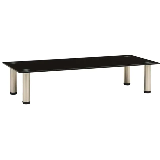 vidaXL Tv-meubel 80x35x17 cm gehard glas zwart, foto 2