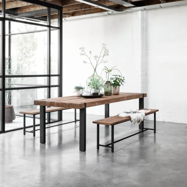 DTP Home Eettafel Cavallo - 250x100cm - naturel Bruin