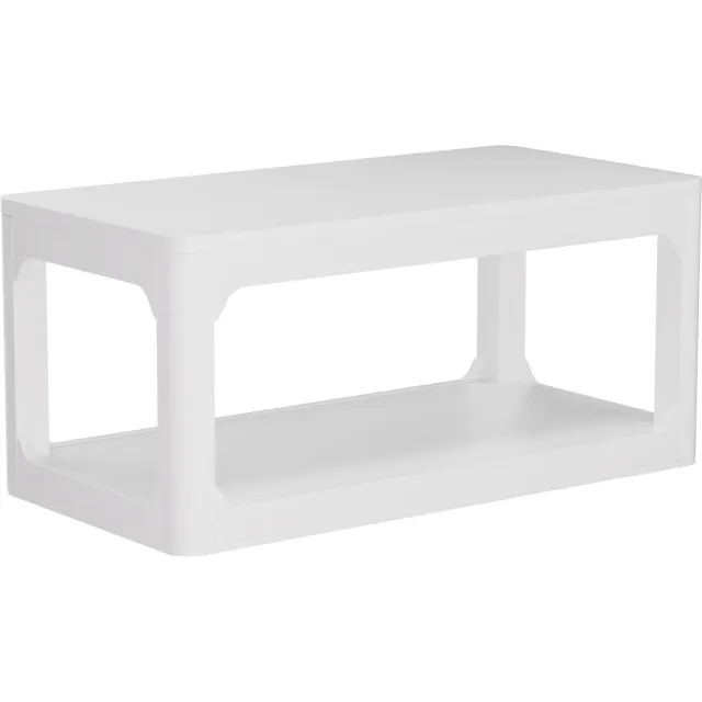 SONNENH Witte salontafel - MDF met open onderplank - 100 x 50 x 44,5 cm