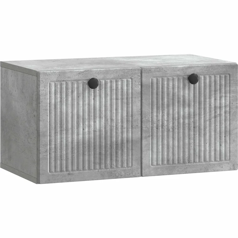 vidaXL Wandbeugel TV-kast 59,5 x 31 x 30 cm Betongrijs grijs, foto 3