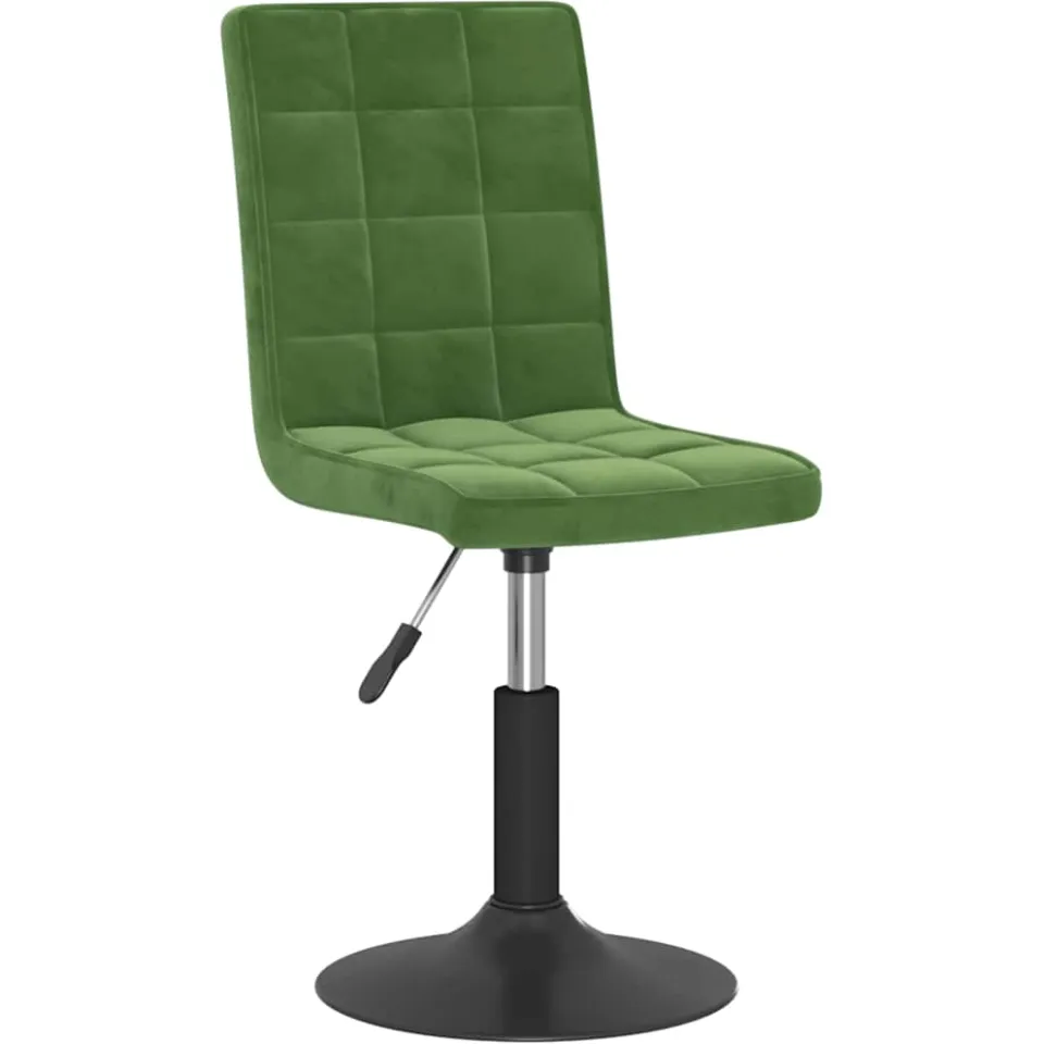 vidaXL Eetkamerstoelen draaibaar 2 st fluweel donkergroen