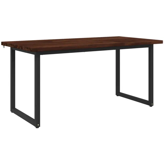 vidaXL Vierkante - Eettafel - 160 - x - 70 - x - 75 - cm - Massief - Acacia - Hout Donkerbruin