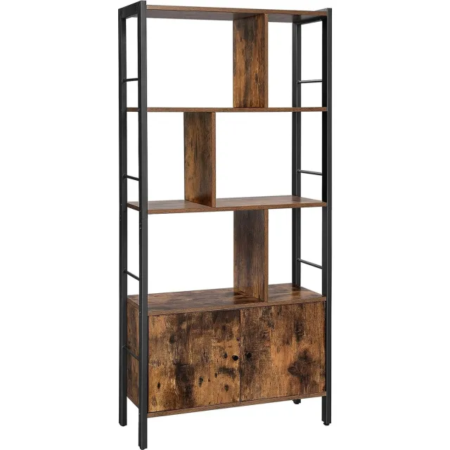 FurnStar Boekenkast - 154.5x74x30cm - Bruin
