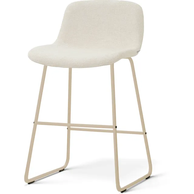 Nolon Nino-Mats barkruk cottonbeige - beige onderstel - 65 cm