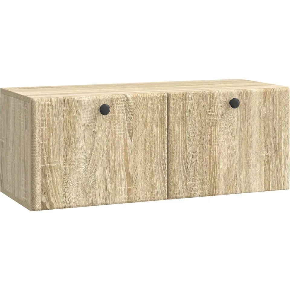 vidaXL Wandbeugel TV-kast 78,5 x 31 x 30 cm Sonoma Eiken Bewerkt hout Bruin