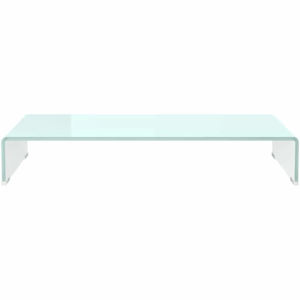 vidaXL Tv-meubel/monitorverhoger 80x30x13 cm glas groen