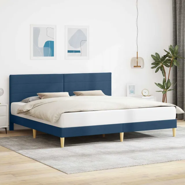 vidaXL Bedframe Blauw 180 x 200 cm Stof