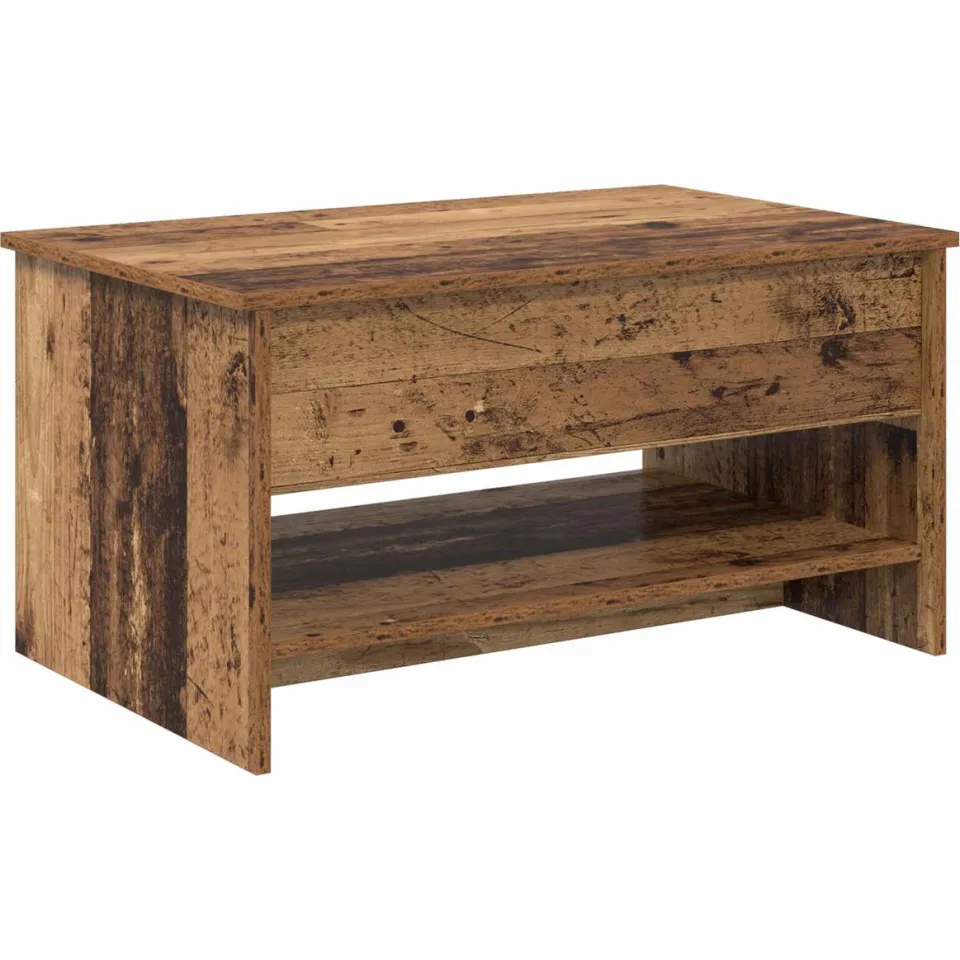 vidaXL Salontafel Oud Hout 80 x 50,5 x 41,5 cm Bewerkt hout bruin, foto 3