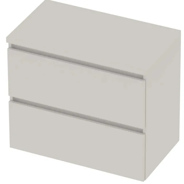Basic-Line Deck 46 Badmeubelset Greeploos 80x46x66 cm Ice White Wit