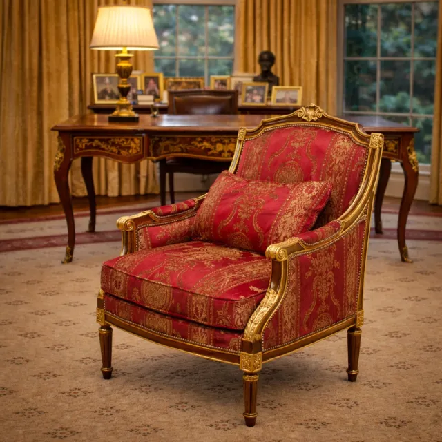 Megabarok Barok fauteuil Empire bordeaux