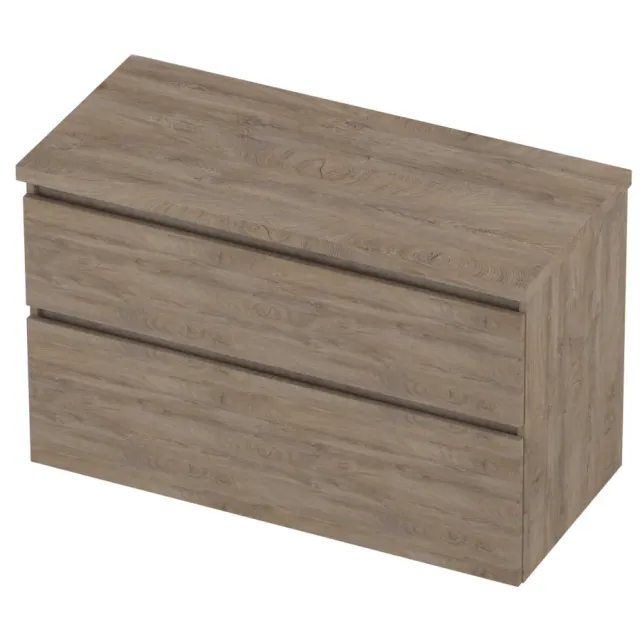 Proline Deck Badmeubelset Asymmetrisch 100x46x55 cm Raw Oak Eiken