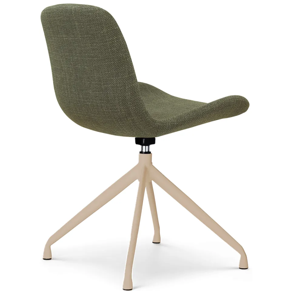 Nolon Nola-Fé draaibare eetkamerstoel forestgroen - beige onderstel, foto 4