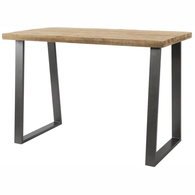 Giga Living Giga Meubel Bartafel Trapezium - Naturel Hout - 135x70x92cm Bruin