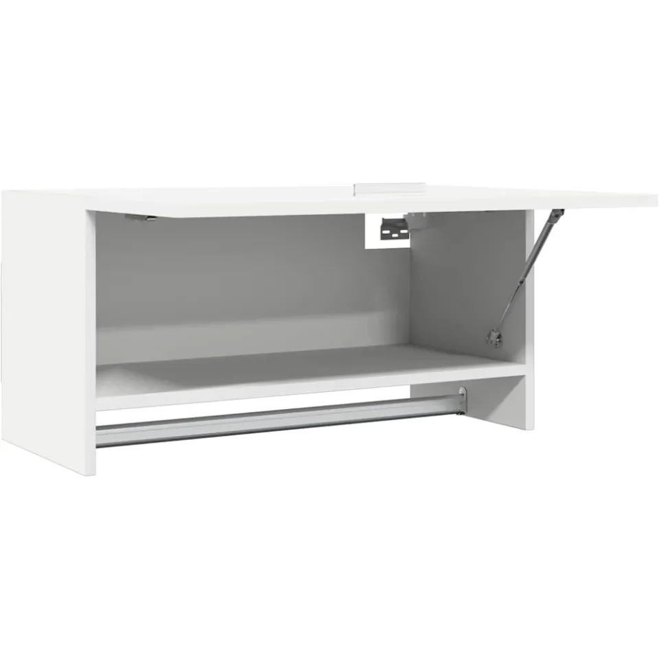 vidaXL Kledingkast 70x32,5x35 cm bewerkt hout wit, foto 4